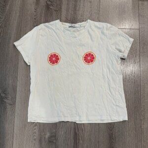 NA-KD Boxy Fit Oversized T-Shirt With Fruit Size XS Very Good Condition!